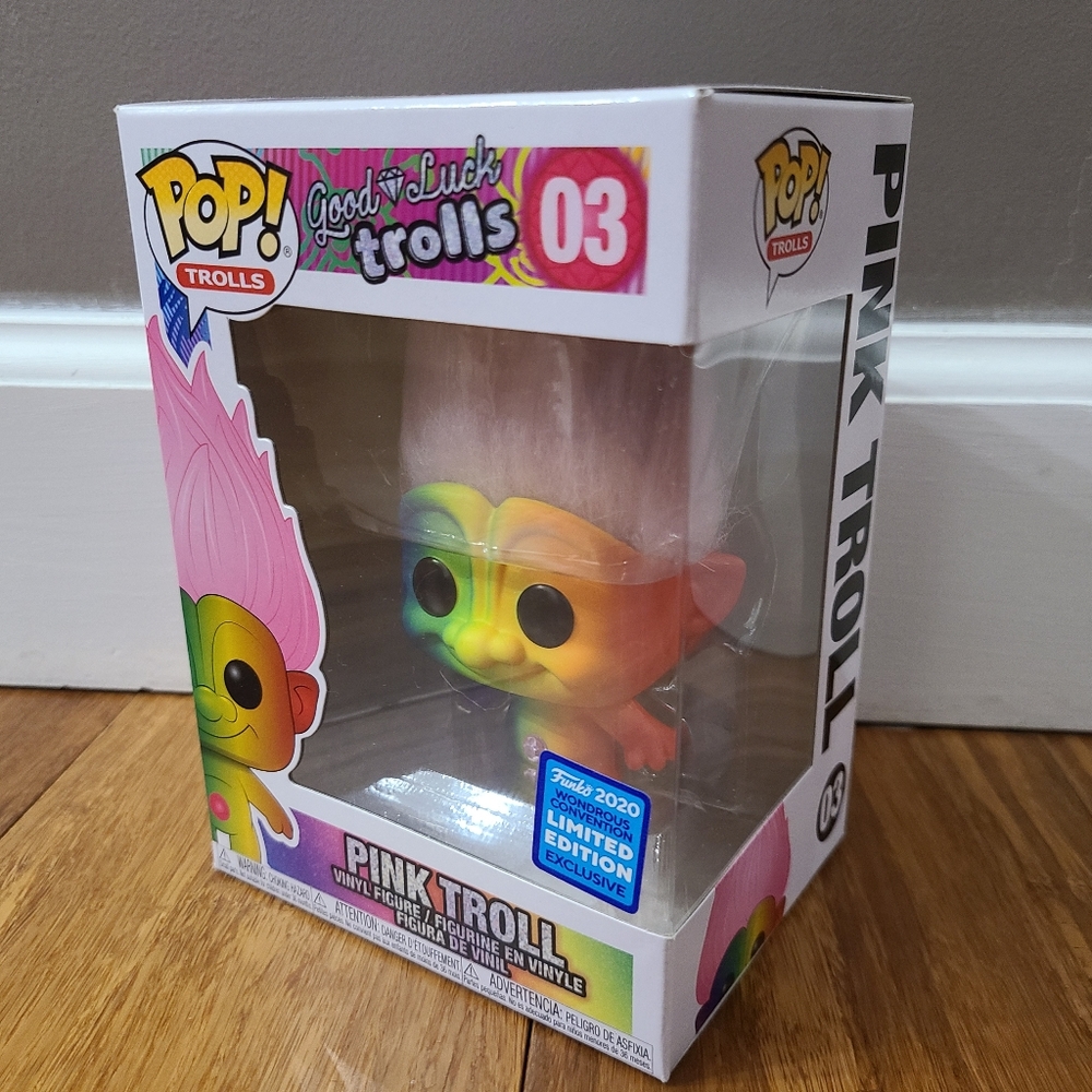 🧌🌈 2020 Limited Edition Pink troll Funko Pop #03